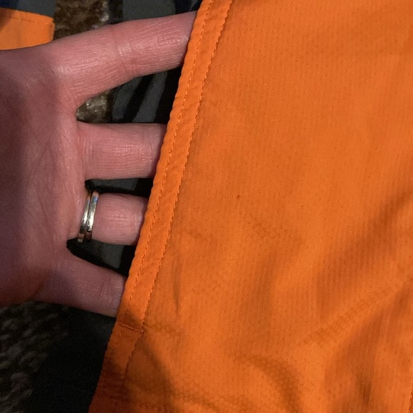 Columbia orange and grey jacket with a few marks on the cuff. - Picture 3 of 8